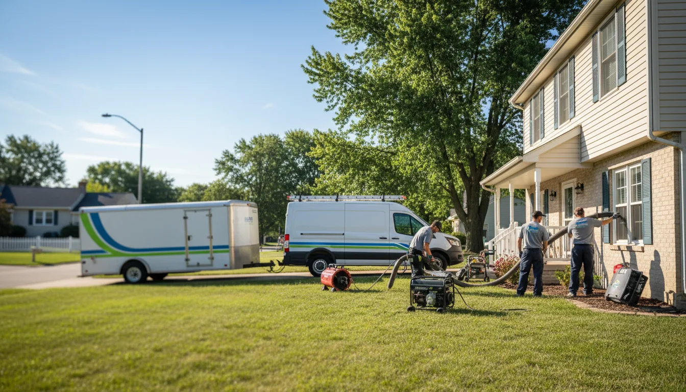 Flooded Basement Restoration And Cleanup With Repair in Grant Park, IL near me